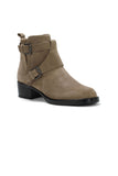 NYDJ Parvani Booties In Oiled Suede - Taupe