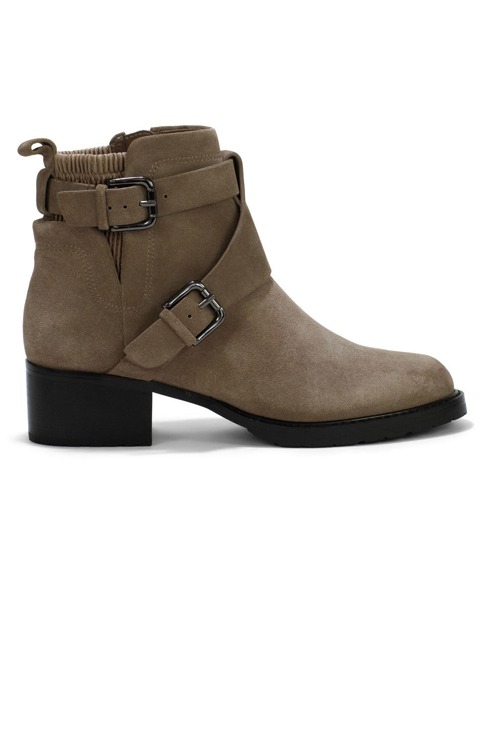 NYDJ Parvani Booties In Oiled Suede - Taupe