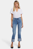 NYDJ Marilyn Straight Jeans In Petite With 5" Cuffs - Barcelona Breeze