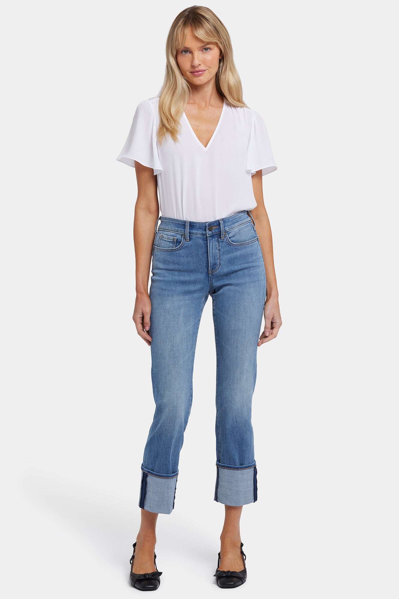 NYDJ Marilyn Straight Jeans In Petite With 5