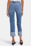 NYDJ Marilyn Straight Jeans In Petite With 5" Cuffs - Barcelona Breeze