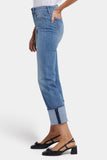 NYDJ Marilyn Straight Jeans In Petite With 5" Cuffs - Barcelona Breeze