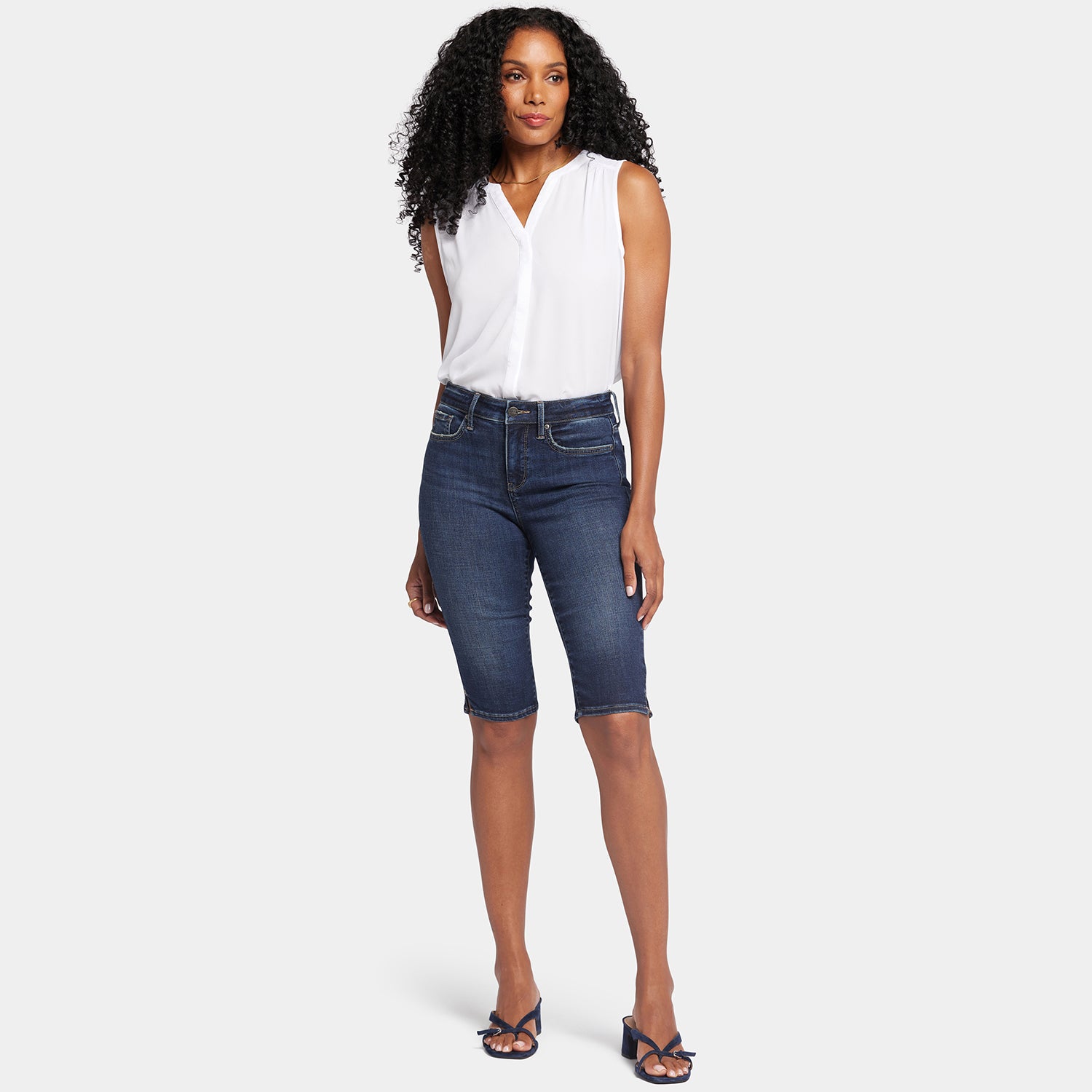 【KOOLOSET】Capri Regular Denim Coolmax Unisex capri jeans low waist - Jyden Workwear