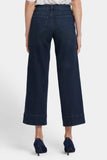 NYDJ Teresa Wide Leg Ankle Jeans In Petite With 3" Hems - Obsidian Blue