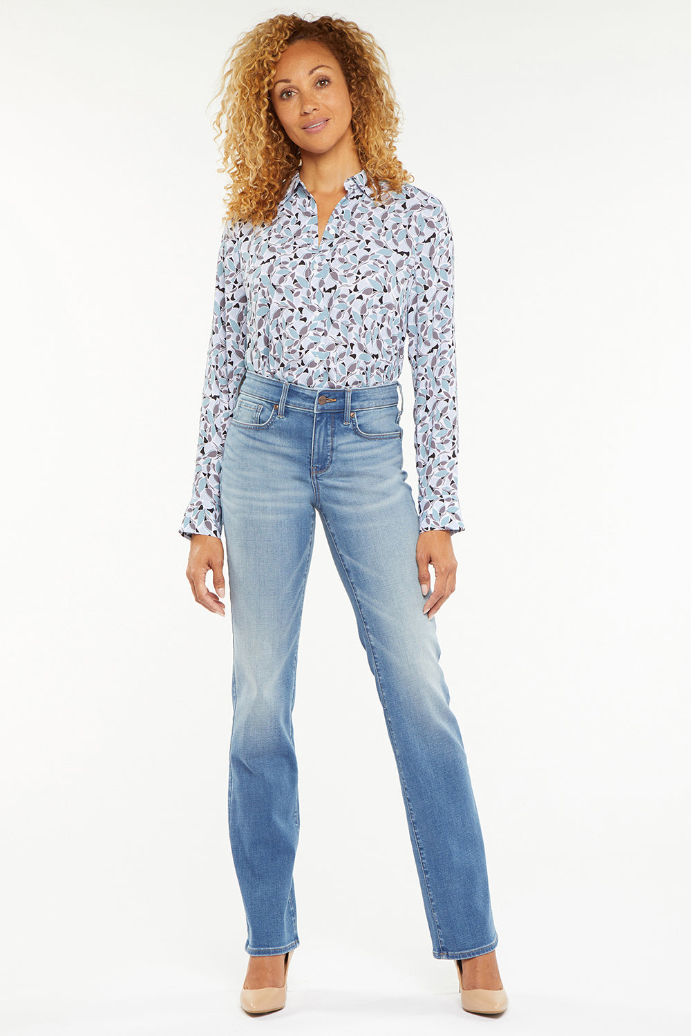 NYDJ Marilyn Straight Jeans In Petite  - Maele