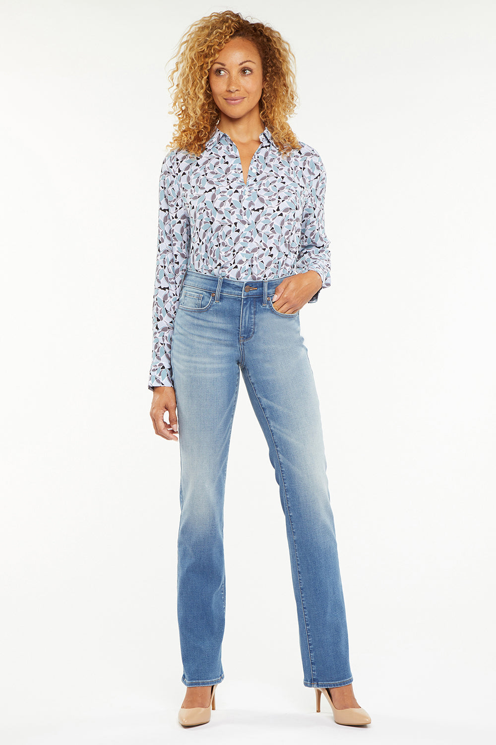 NYDJ Marilyn Straight Jeans In Petite  - Maele