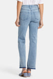 NYDJ Marilyn Straight Jeans In Petite With High Rise And 4" Side Slits - Big Skies