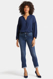 NYDJ Sheri Slim Ankle Jeans In Petite With Roll Cuffs - Wellspring