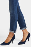 NYDJ Sheri Slim Ankle Jeans In Petite With Roll Cuffs - Wellspring