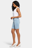 NYDJ Ella Denim Shorts In Petite With Side Slits - Poetry