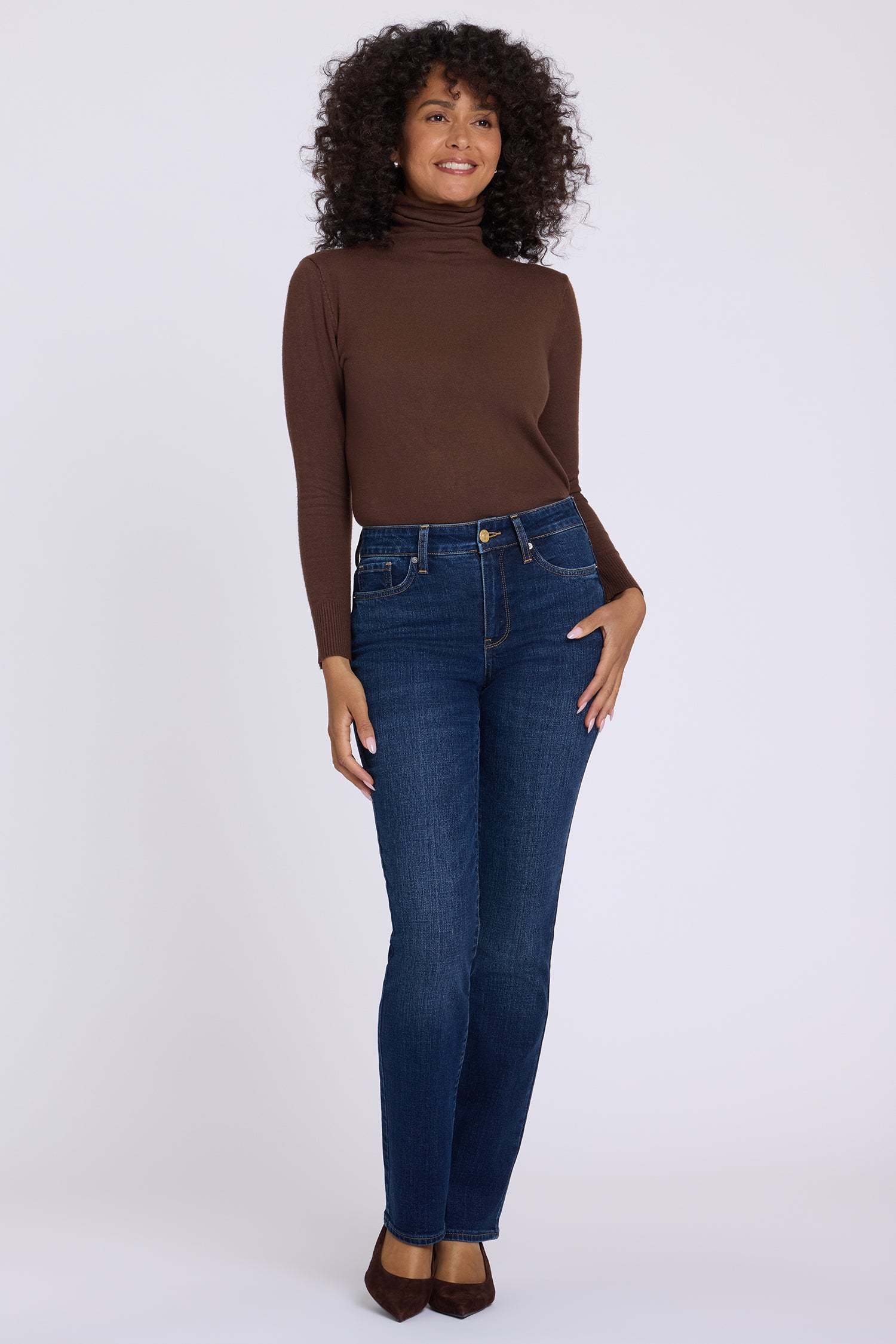 NYDJ Marilyn Straight Jeans In Petite With 28" Inseam - Skylark