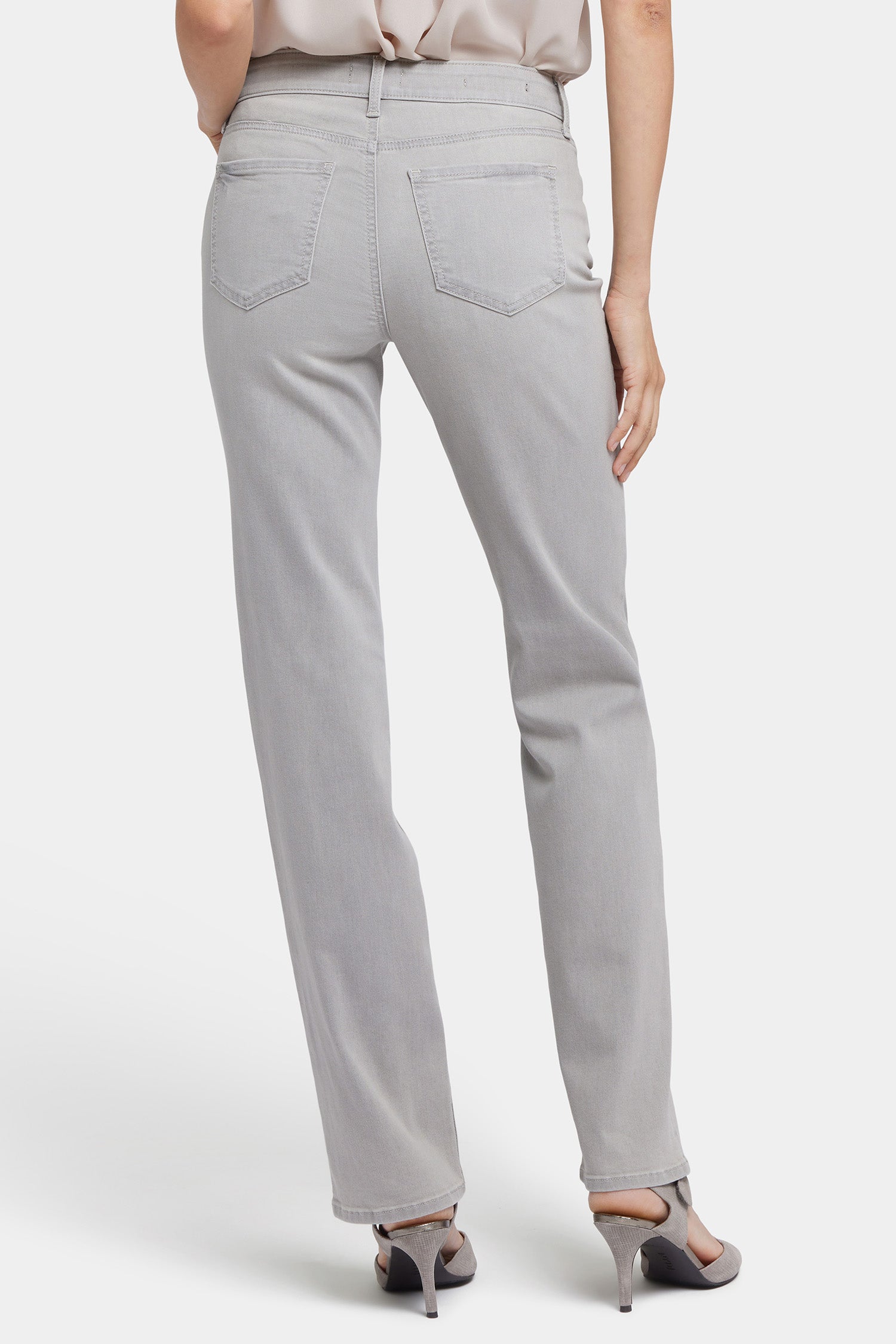 NYDJ Marilyn Straight Jeans In Petite  - Grenada Mist