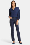 NYDJ Coated Marilyn Straight Jeans In Petite  - Starless Sky Coated