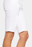 NYDJ Briella Twill Shorts In Petite  - Optic White