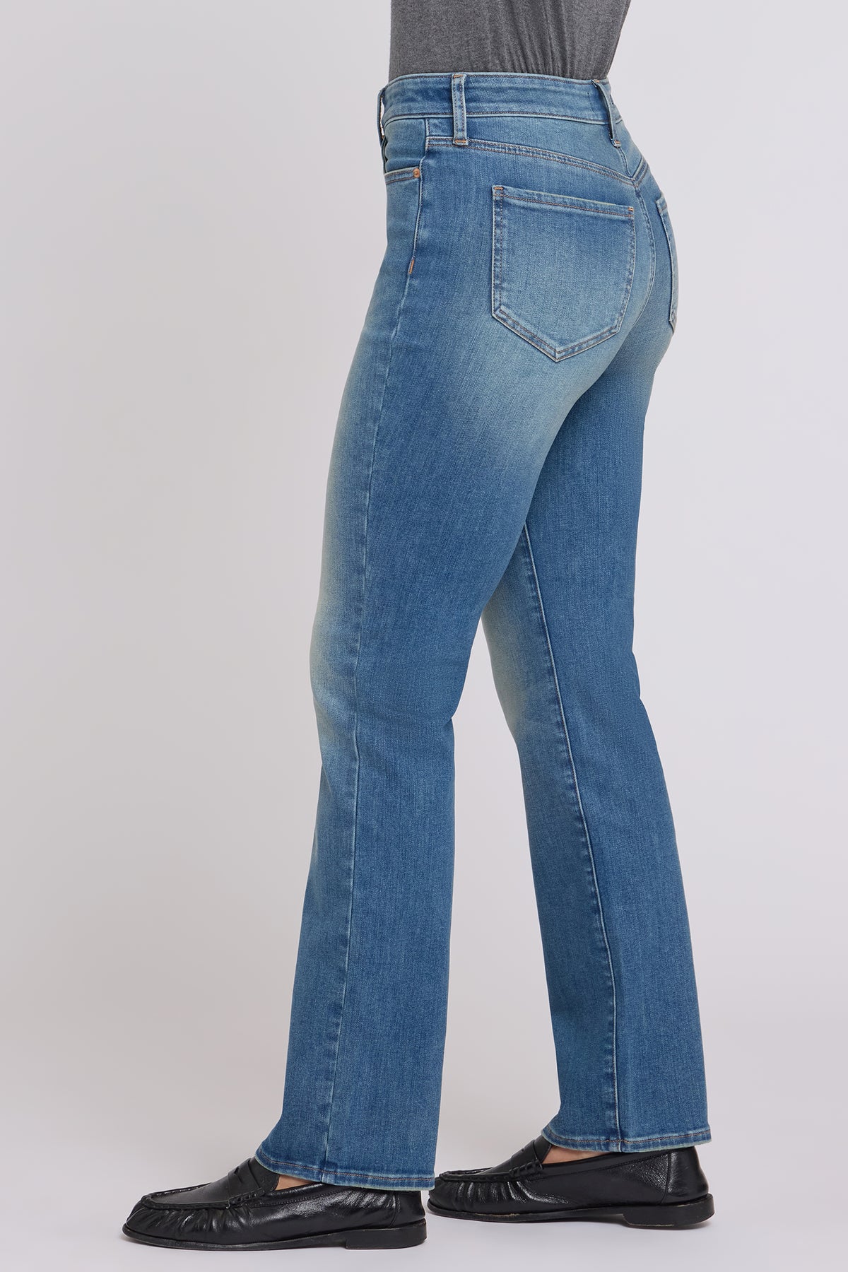 NYDJ Marilyn Straight Jeans In Petite In Shape Sense™ Denim With High Rise And 29" Inseam - Phlox