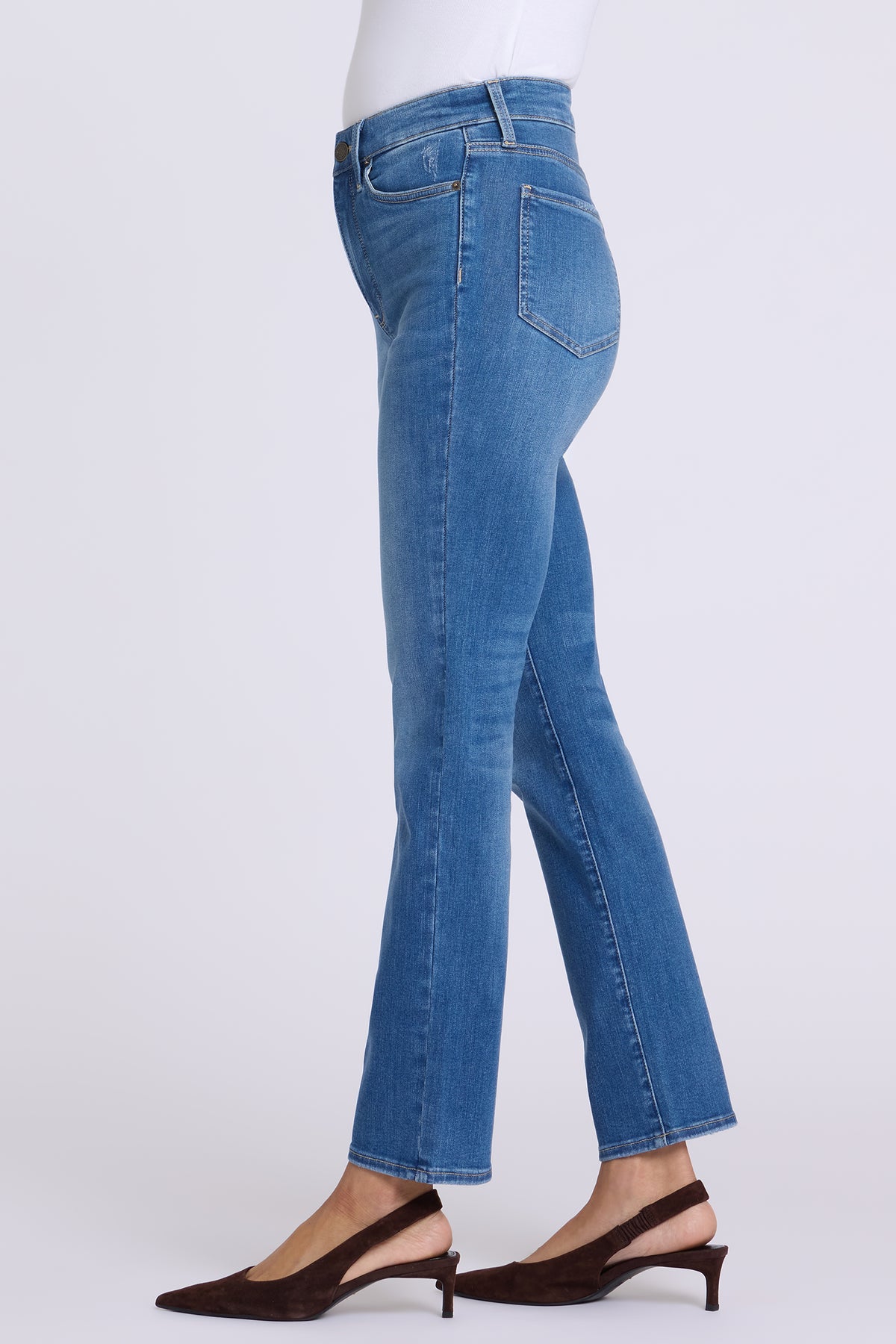 NYDJ Sheri Slim Straight Jeans In Petite In Shape Sense™ Denim With High Rise - Phlox