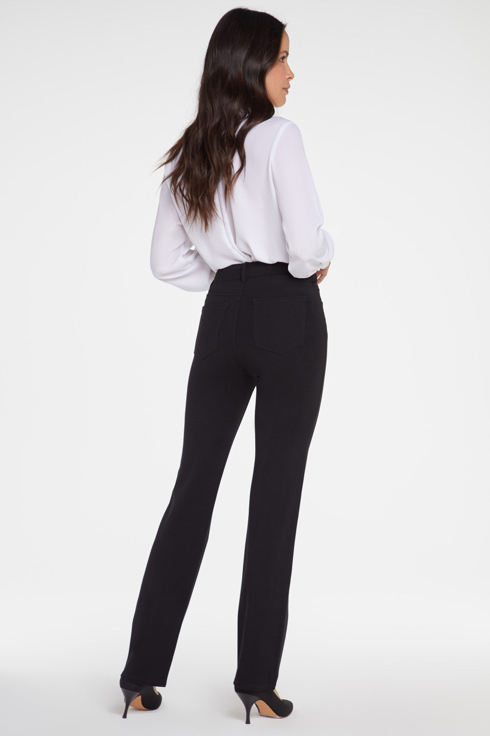 NYDJ Marilyn Straight Pants In Petite Sculpt-Her™ Collection - Black