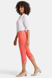 NYDJ Marilyn Straight Crop Jeans In Petite In Cool Embrace® Denim With Cuffs - Fruit Punch