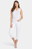 NYDJ Ami Skinny Capri Jeans In Petite With High Rise - Optic White