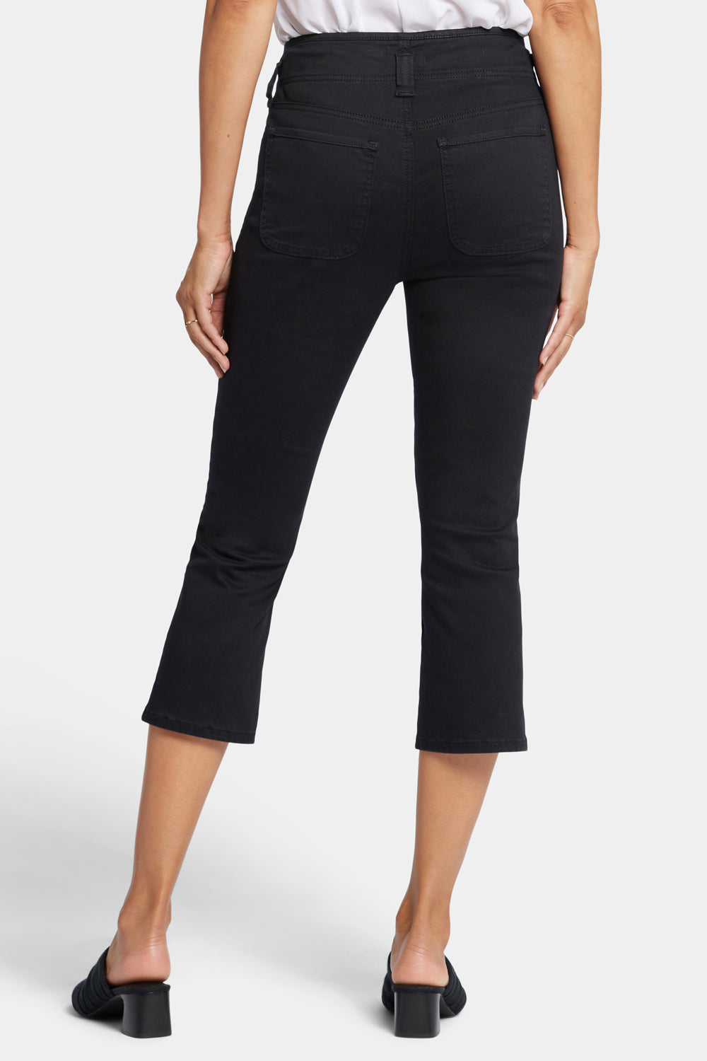 NYDJ Ami Skinny Capri Jeans In Petite With High Rise - Black