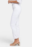 NYDJ Margot Girlfriend Jeans In Petite With Roll Cuffs - Optic White