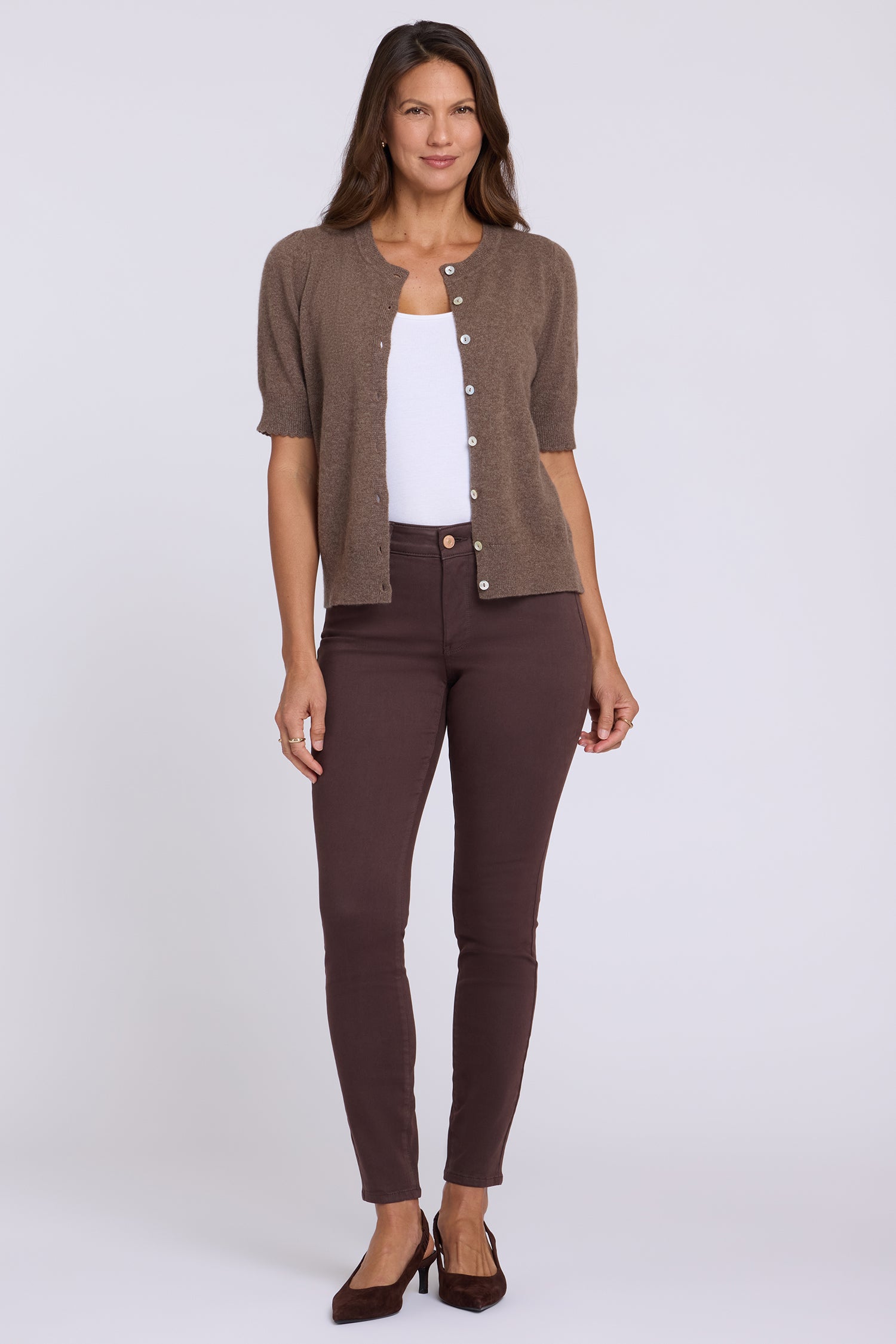 NYDJ Ami Skinny Jeans In Petite  - Bitter Chocolate