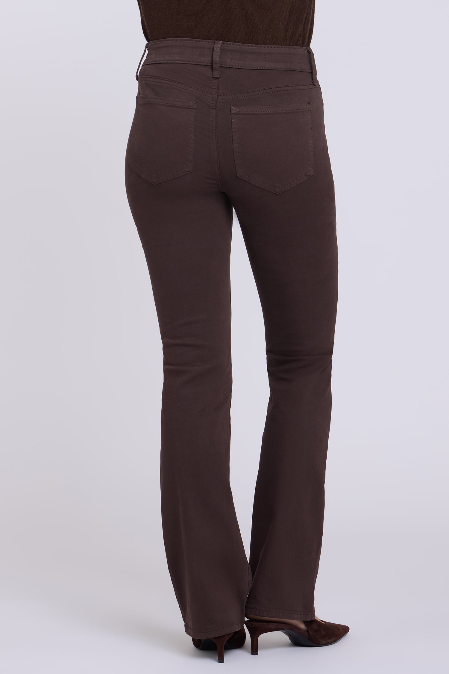 NYDJ Barbara Bootcut Jeans In Petite  - Bitter Chocolate