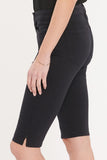 NYDJ Sophie Bike Capri Jeans In Petite With Riveted Side Slits - Black