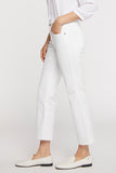 NYDJ Marilyn Straight Ankle Jeans In Petite  - Optic White