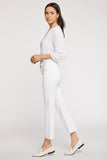 NYDJ Marilyn Straight Ankle Jeans In Petite  - Optic White