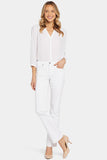 NYDJ Marilyn Straight Jeans In Petite  - Optic White