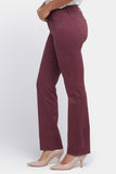 NYDJ Marilyn Straight Jeans In Petite  - Dark Cherry