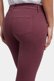 NYDJ Marilyn Straight Jeans In Petite  - Dark Cherry