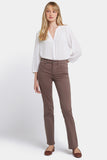 NYDJ Marilyn Straight Jeans In Petite  - Dark Wood