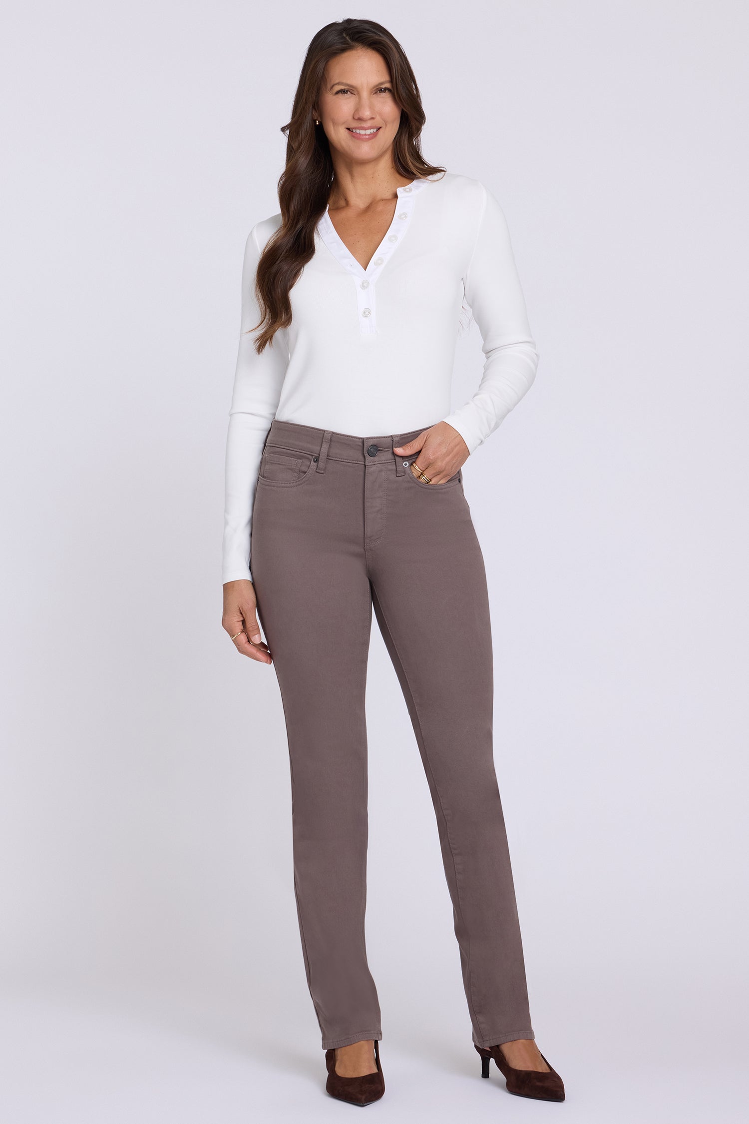 NYDJ Marilyn Straight Jeans In Petite  - Falcon
