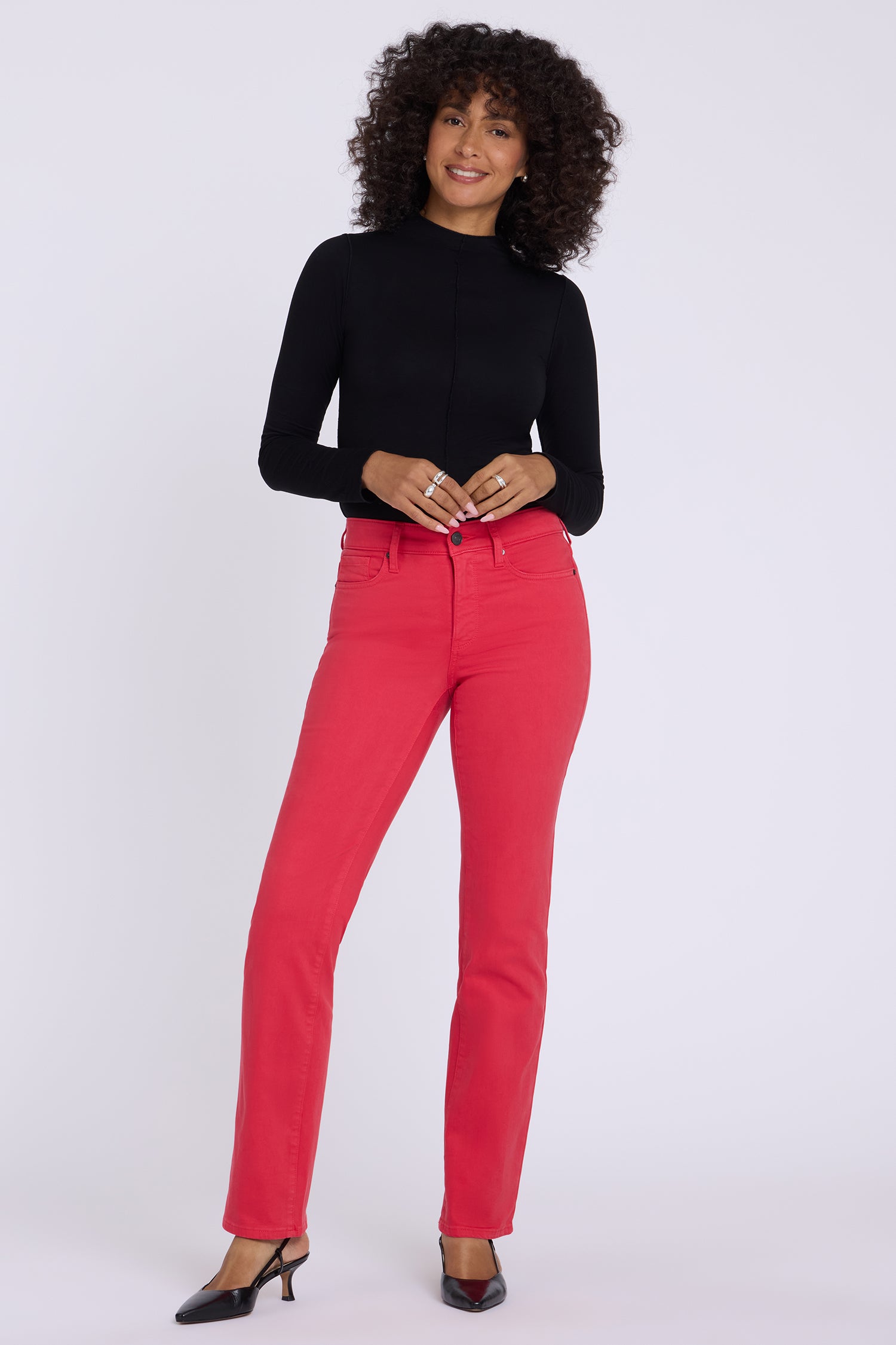 NYDJ Marilyn Straight Jeans In Petite  - Passion