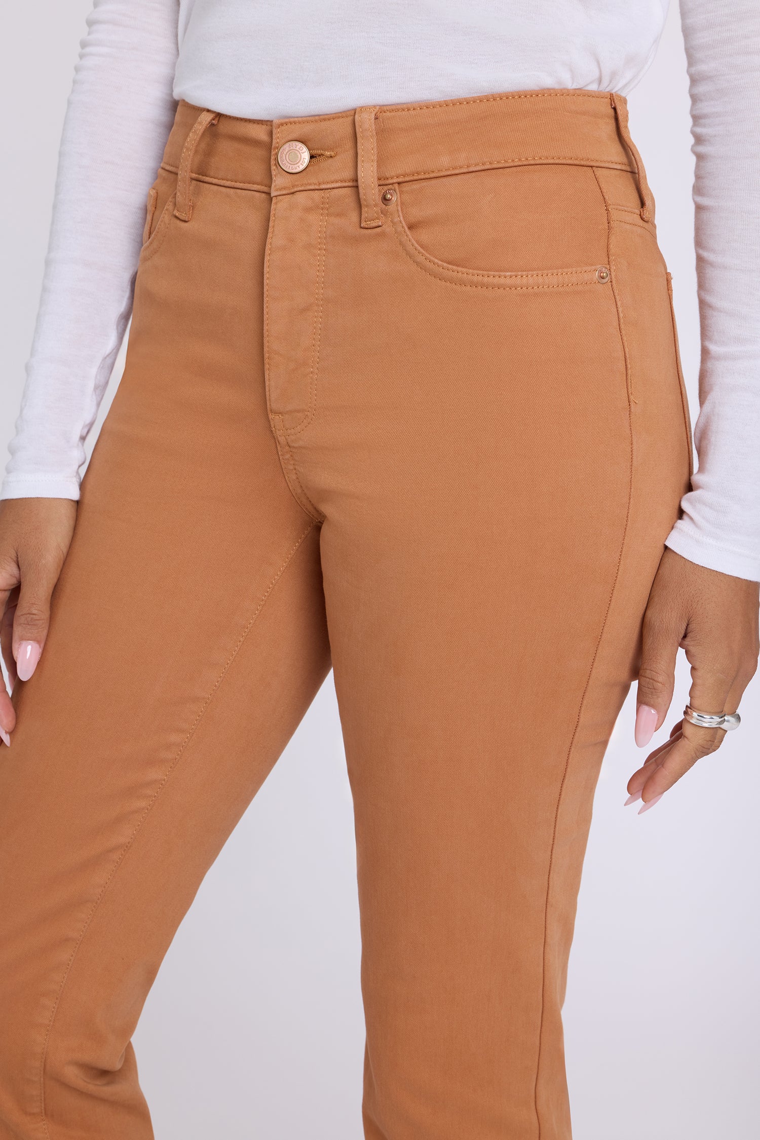 NYDJ Marilyn Straight Jeans In Petite  - Roasted Pecan