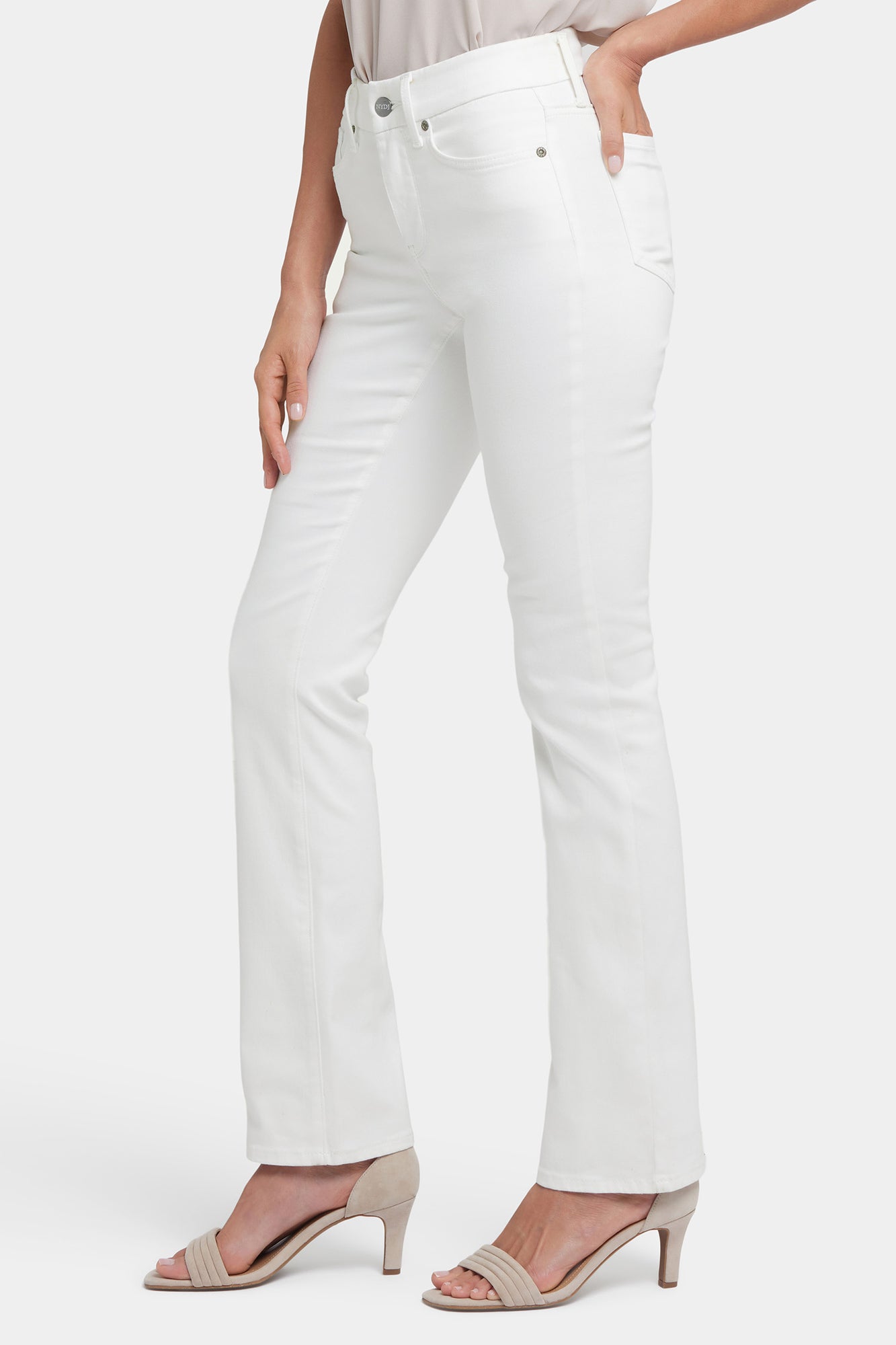 NYDJ Waist-Match™ Marilyn Straight Jeans In Petite  - Optic White