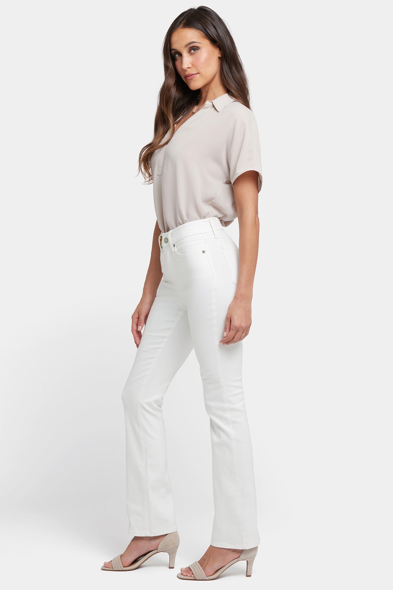 NYDJ Waist-Match™ Marilyn Straight Jeans In Petite  - Optic White