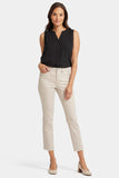 NYDJ Sheri Slim Ankle Jeans In Petite With Frayed Hems - Feather