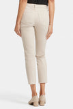 NYDJ Sheri Slim Ankle Jeans In Petite With Frayed Hems - Feather