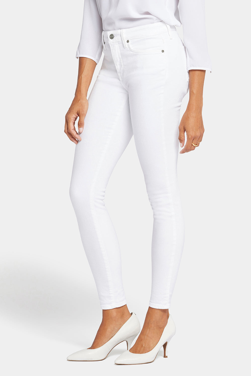 NYDJ Ami Skinny Jeans In Petite  - Optic White