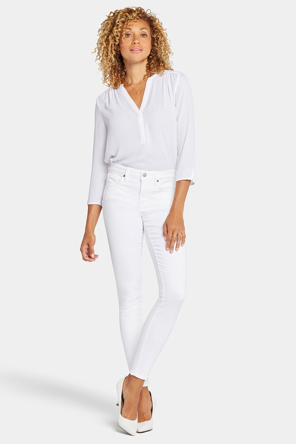 NYDJ Ami Skinny Jeans In Petite  - Optic White