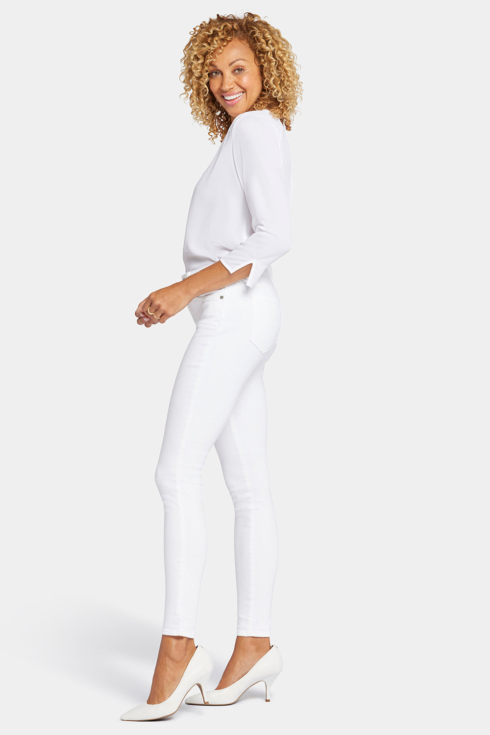 NYDJ Ami Skinny Jeans In Petite  - Optic White