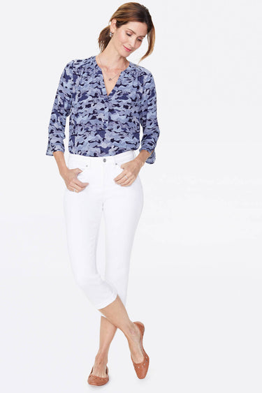 NYDJ Chloe Skinny Capri Jeans In Petite  - Optic White