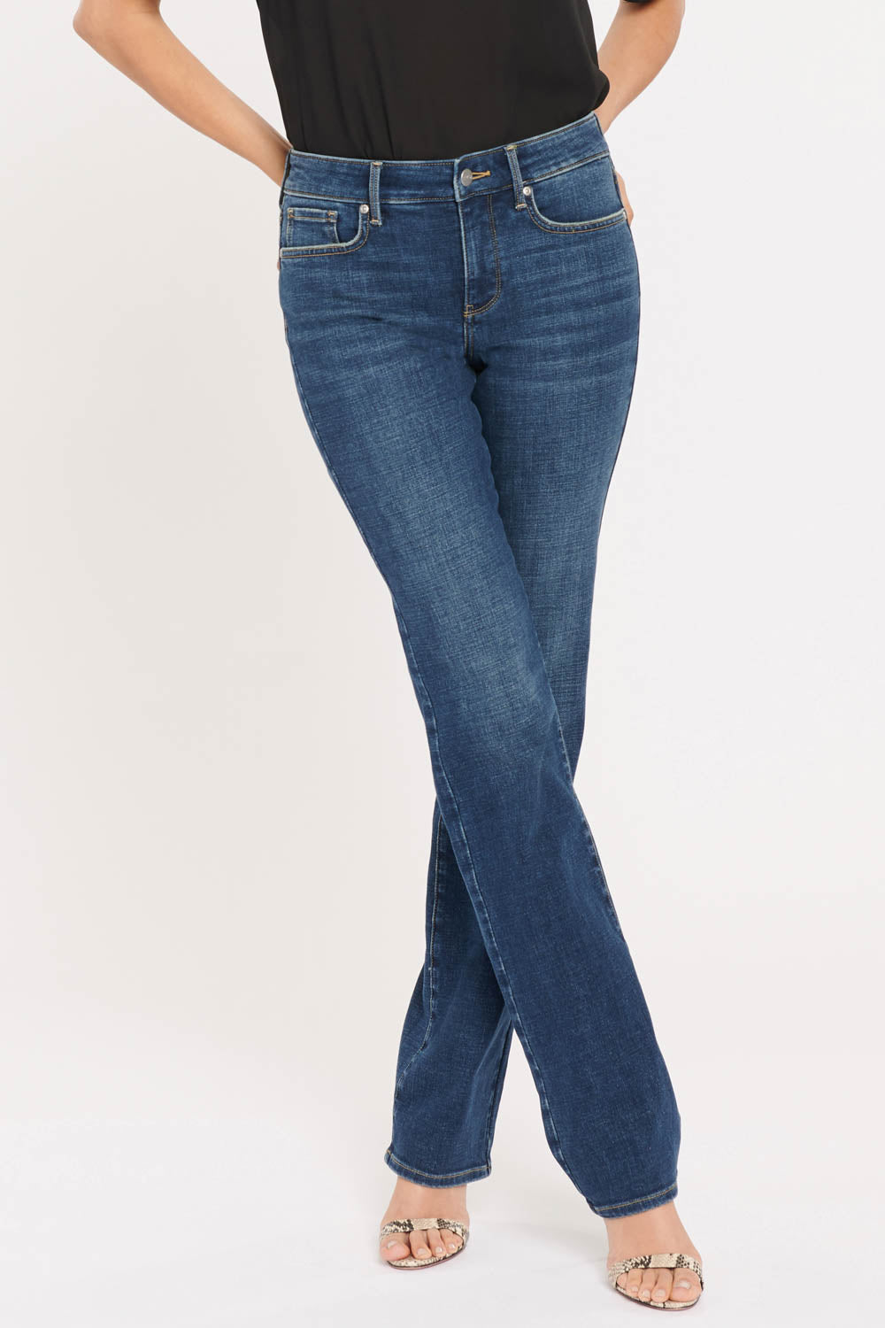 NYDJ Marilyn Straight Jeans In Petite  - Marcel