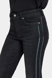 NYDJ Marilyn Straight Jeans In Petite With High Rise, Sequins And 29" Inseam - French Nightfall