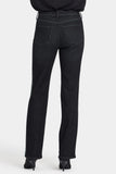 NYDJ Marilyn Straight Jeans In Petite With High Rise, Sequins And 29" Inseam - French Nightfall