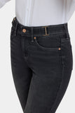 NYDJ Sheri Slim Jeans In Petite With Waistband Buckle Detail - Paris Lights