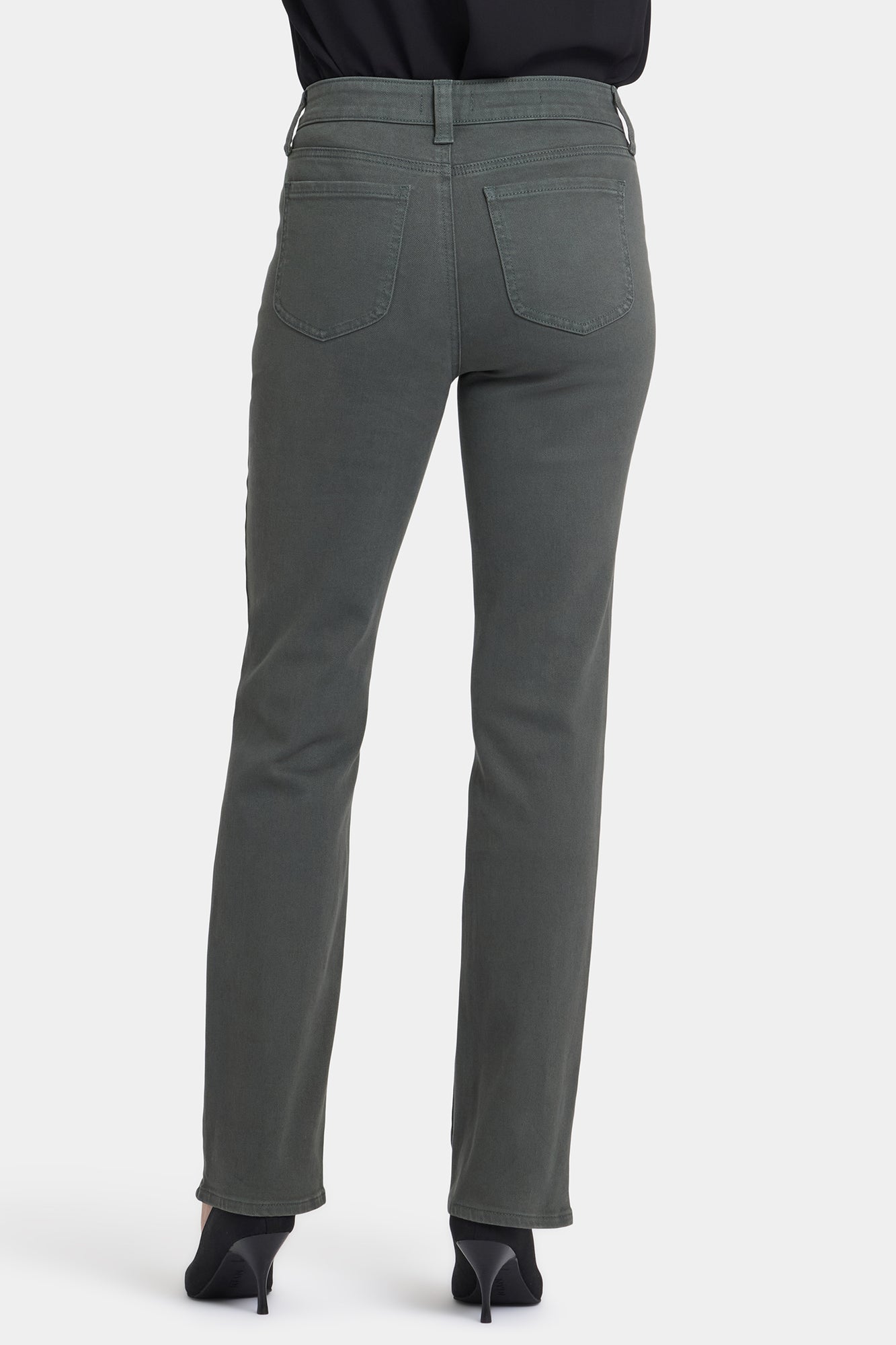 NYDJ Marilyn Straight Jeans In Petite With High Rise, Utility Welt Pockets And 29